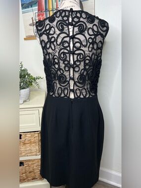 Laundry by Shelli Segal Black Detailed Dress